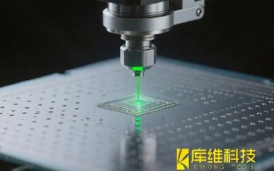 水導(dǎo)激光加工案例之??5G芯片微孔加工